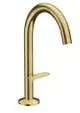 AXOR-HG-AXOR-One-Waschtischmischer-Select-170-mit-Push-Open-Ablaufgarnitur-Brushed-Brass-48020950 gallery number 1